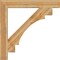 Ekena Millwork Merced Block Rough Sawn Bracket, Western Red Cedar, 6"W x 48"D x 48"H BKT06X48X48MRC05RWR - alternate 2